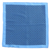 Light Blue Dot Motif 33cm Pocket Square - Tie Doctor